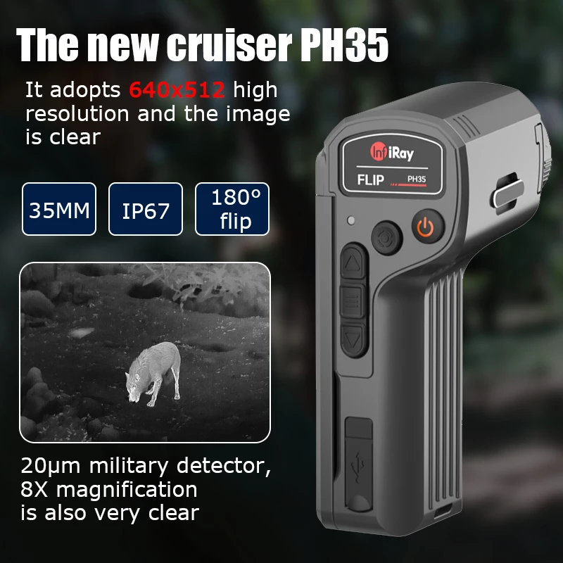 InfiRay PH35 Plus Laser Rangefinder Thermal Imager For Hunting Outdoor Night Vision With 640x512 Resolution InfiRay PH35 Plus Laser Rangefinder Thermal Imager For Hunting Outdoor Night Vision With 640x512 Resolution